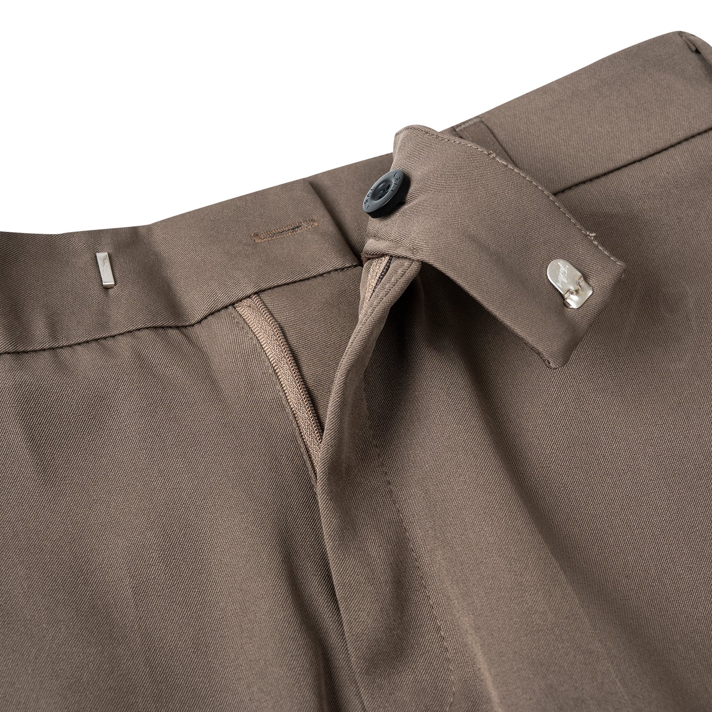 BROWN STRAP TROUSERS