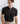BLACK ZIPPED MANDARIN COLLAR SHIRT