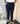 NAVY STRAP TROUSERS